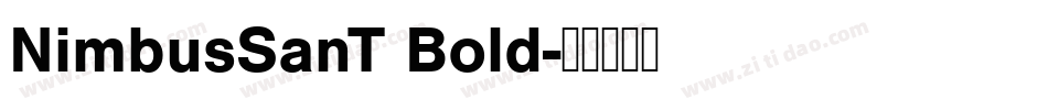 NimbusSanT Bold字体转换